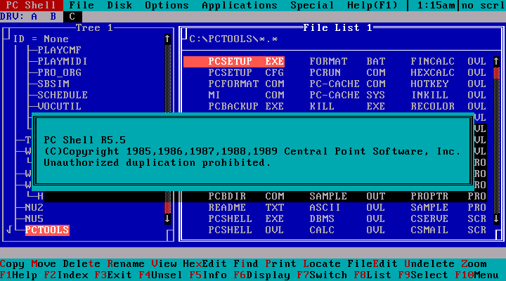 PC Tools 5.5 - PCShell